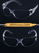 Resim Badem10 İş Güvenlik Güvenliği Gözlüğü Koruyucu Deney Laboratuvar Gözlük S500 Dinamik Şeffaf Ürünleri 