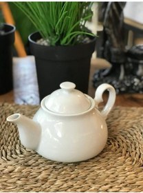 Resim Miss Betty Porselen Demlik Beyaz 