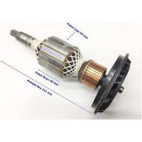 Resim Bosch Uyumlu Tipi Gbh 11 De Endüvi Rotor Kollektör 