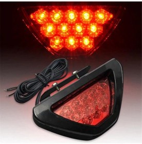 Resim F1 Arka Stop Fren Çakar Lambası Araç Motosiklet 12 Led 