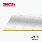 Resim UTTIL Mozart Blades 90180.051 Ekstra Sert, Ekstra Keskin TiN Kaplamalı 18mm Kır-At 100 Adet Yedek Bıçak 
