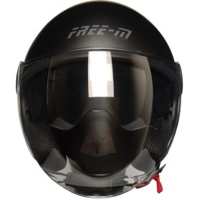 Resim Ebakbak Motosiklet Yarım Kask Camlı Ce Onaylı Güneş Vizörlü Motor Kaskı Moon 