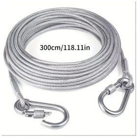 Resim Dashanshop 1 Set Paslanmaz Çamaşır İpi 118.11 Inç Taşınabilir İç/dış Çamaşır Kurutma Kampüs Banyo Yurt 