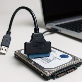 Resim QIWAS USB 3.0/Type-C'den SATA Harici Disk/SSD Adaptör Kablosu - USB Güç Kaynağı (DC Adaptör Dahil Değildir), Plug & Play, 6.35cm/8.89cm İç/Harici HDD/SSD ile Uyumlu, USB-C Laptop/Masaüstü Bağlantı, Veri Aktarım/Yedekleme için Bilgisayar Aksesuarı, Şık Tasarım, Yüksek Hızlı Transfer, Teknoloji Tutkunları 