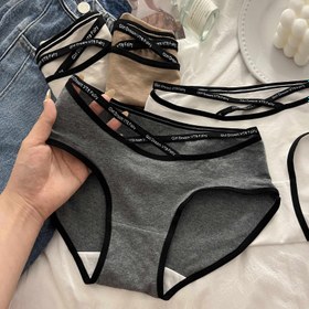 Resim 5 adet Dikişsiz Kontrast Kenarlı Slip, Seksi Rahat Nefes Alabilen Esnek İç Çamaşırı Külot, Kadın İç Giyim & İç Çamaşırı 
