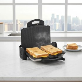 Resim Sermelex 3000 Duo Waffle ve Tost Makinesi 2'si 1 Arada (Inox) 