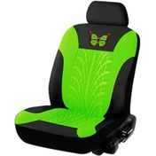 Resim Araba Koltuğu Kılıfı Tam Set, Evrensel Desen Nakış Oto Koltuk Kılıfı Seti Green 1 Seat As Picture 