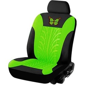Resim Araba Koltuğu Kılıfı Tam Set, Evrensel Desen Nakış Oto Koltuk Kılıfı Seti Green 1 Seat As Picture 