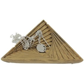 Resim Dekoratif Kase Takı Kutusu Yüzük Kolye Kutusu Mum Tabağı Takı Organizer Üçgen - Altın Eskitme 