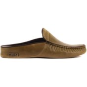 Resim Sail Lakers - Zeytin Yeşili Deri Erkek Ev Terliği 110-547-X 