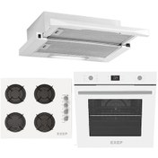 Resim Exep Trea EF-260 - EO-320 - E4E Beyaz Ankastre Set 