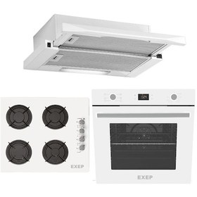Resim Exep Trea EF-260 - EO-320 - E4E Beyaz Ankastre Set 