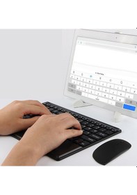 Resim Microcase AL2766 Lenovo Uyumlu Tab 2 A10-70 Touchpad Bluetooth Klavye 24 CM + Bluetooth Mouse + Stand 