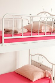 Resim ARGİMO Zümrüt Genç Çocuk Odası Metal Ranza Ve Karyola 90x200 Beyaz 