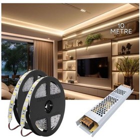 Resim 10 Metre Gün Işığı Led Işık Gizli Tavan Işık Bandı Aydınlatma Ev Oda Salon Tv Ünite Mutfak Sb-6555 