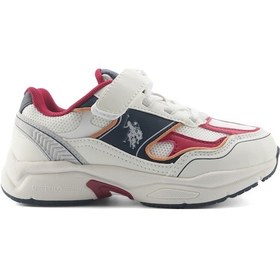 Resim U.s. Polo Assn. Supole 5fx Beyaz Erkek Çocuk Spor Ayakkabı Beyaz 