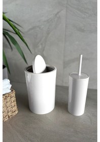Resim Prima Nova Flores 2'li Banyo Seti - Beyaz Beyaz 