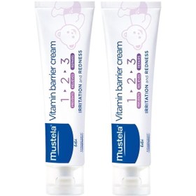 Resim Mustela Vitamin Barrier Cream 1.2.3 Pişik Kremi 2 x 100 ML 