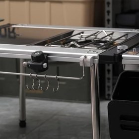 Resim Kamp Masası Sürgülü Tokası | Sağlam Metal Düzenleyici - Doğa Yürüyüşü Kamp Piknik Açık Hava Aktiviteleri İçin Mobilya Aksesuarları 