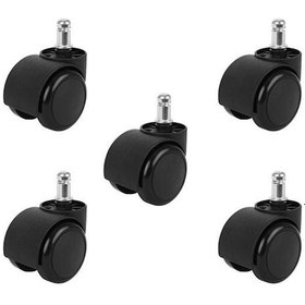 Resim 5'li Ofis Koltuğu Tekerlekleri - 11 Mm Siyah 700 Diğer 