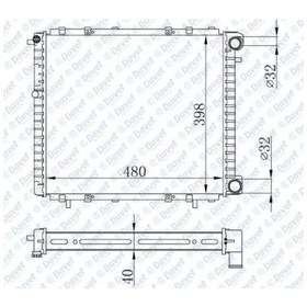 Resim Motor Su Radyatoru R19 1.9D-1.7D Manuel Sanzuman 480X395X40 504608295 