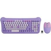 Resim Everest KM-6244 Bunny 2.4 Ghz + BT Kablosuz Q Multimedia Klavye Mouse Set 