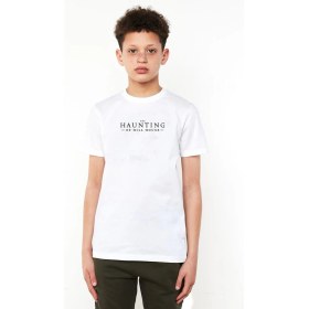 Resim Qivi The Haunting Of Hill House Yazi Baskılı Unisex Çocuk Beyaz T-Shirt 