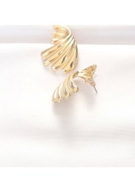 Resim Pirinç Gold Renk Küpe Çok Renkli 