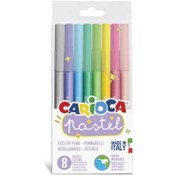 Resim Carioca Pastel Renk Yıkanabilir Keçeli Boya Kalemi 8 Adet 
