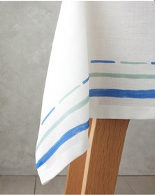 Resim Shelltide Masa Örtüsü 150x200 Cm Beyaz - Mavi Beyaz - Mavi 