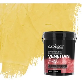 Resim Cadence Venetıan Touch Mermer Dokulu Dekoratif Sıva / Kaplama Vt-04 Açık Sarı 250 ml 