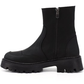 Resim Gönderi R Siyah Yuvarlak Burunlu Fermuarlı Bot Siyah 