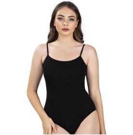 Resim Jiber Kadın İp Askılı Kancalı Likralı Body 502 6 Adet 001 