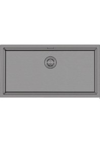 Resim Crauf Stella 4470 Pvd Mat Gri Paslanmaz Çelik Mutfak Eviyesi Mat Gri 
