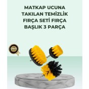 Resim Matkap Uyumlu Temizlik Fırçası Seti 3’lü Çok Amaçlı 