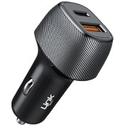 Resim Linktech C497 Safe 38W Dual USB-C Araç Şarj Aleti 