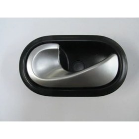 Resim Hushan 2003 - 2009 Renault Megane Iı Ön Kapı Iç Açma Kolu Sol Siyah (Elceği Gümüş Gri) (Hushan) (Oem NO:8200174075) 