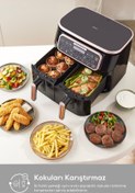 Resim Karaca Air Pro Cook Duo Tandır XXXL 4+4 Litre Aırfryer Space Gray Black 