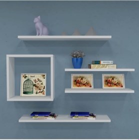 Resim Rafkestir Valdes Duvar Raf Seti Bambu ( Mat ) 