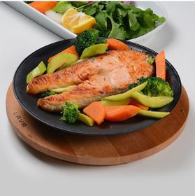 Resim Lava Döküm Yuvarlak Çap Ø 21 CM Servis Tabağı 