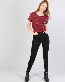 Resim Colin's Colins Super Slim Fit Yüksek Bel Dar Paça Kadın Siyah Jean Pantolon Cl1040215 Q1.v1 Dn01839 Siyah 