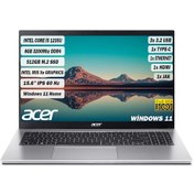 Resim Acer Aspire 3 A315-59-59AY NX.K6TEY.002 i5-1235U 8 GB 512 GB SSD 15.6" W11H Dizüstü Bilgisayar 