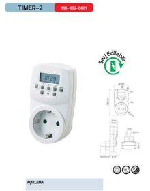 Resim Genel Markalar Horoz Timer-2 Dijital Ayar Zaman Saati Prizi Rolesi Haftalık 20 Programlı Açma-kapama 