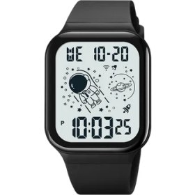 Resim Hanyang Renk 3 Skmeı Yeni Yaratıcı Astronot Arama Takvimi Kronometre Arka Işık Ekran Kol Saatleri Mens 5bar Su Geçirmez Spor Saatler (Yurt Dışından) 