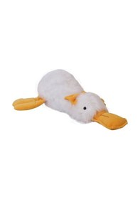 Resim Tüylü Ördek Beyaz Peluş 45Cm 