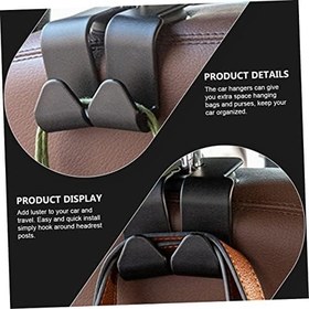 Resim VALICLUD 4 Adet ilişki kurmak çanta askısı katlanabilir askı Çok fonksiyonlu askı araba aksesuarı oto aksesuar araba organizer Araba askılığı koltuk elbise askısı Saklama kutusu karın kası 