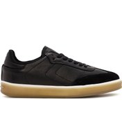 Resim Men's Black Lace-up Leather Sneaker Derimod