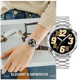 Resim Huawei Watch GT3 / GT4 / GT5 / GT6 ve Pro Serileri ile Uyumlu 22 mm Klasik 316L Paslanmaz Çelik Metal Saat Kordonu – 46 mm Modeller İçin Ayarlanabilir Bracelet Tasarım 