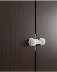 Resim 4 Adet Bebek Ve Çocuk Koruyucu Dolap Kilidi Vida Gerektirmeyen Güvenlik Seti Çok Renkli 