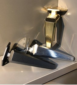 Resim Taşkın Aksesuar Tokyo Metal Ayak 16cm Krom Komidin Koltuk Puf Komidin Dolap Modern Tv Ünite Mobilya Ayağı Gümüş 